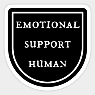 Emotional Support Human Sticker